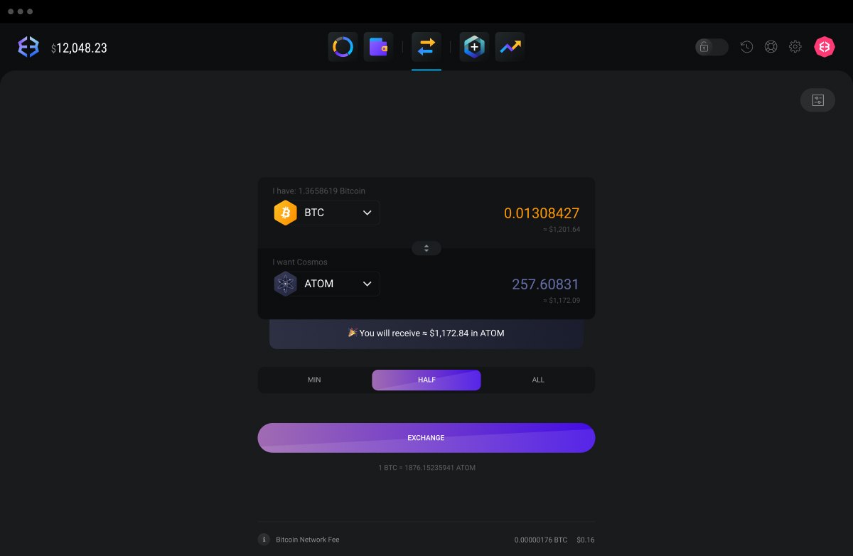 Swap directly <br />from your wallet